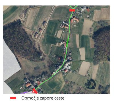 Območje zapore ceste